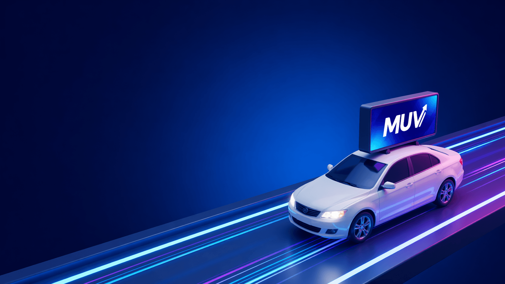 Pantalla LED publicitaria en vehículo recorriendo avenidas de Lima - Publicidad digital MUV
